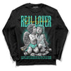 New Emerald 1s DopeSkill Long Sleeve T-Shirt Real Lover Graphic - Black