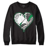 Jordan 3 WMNS “Lucky Green” DopeSkill Sweatshirt Heart Jordan 3 Graphic Streetwear - Black