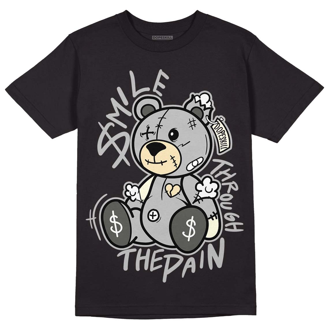 Jordan 4 Retro SE Craft Photon Dust DopeSkill T-Shirt BEAN  Graphic Streetwear  - Black 