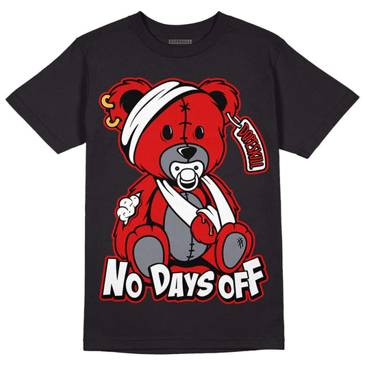 Gym Red 9s DopeSkill T-Shirt Hurt Bear Graphic - Black