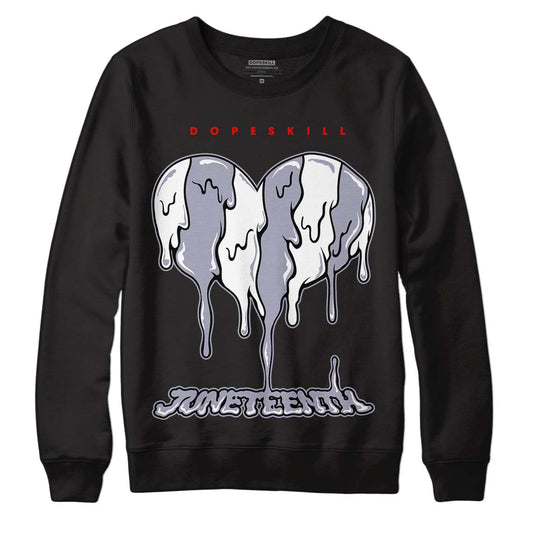 Jordan 13 Retro 'Black Flint' DopeSkill Sweatshirt Juneteenth Heart Graphic Streetwear - Black