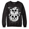 Jordan 1 High 85 Black White DopeSkill Sweatshirt New Double Bear Graphic Streetwear - Black