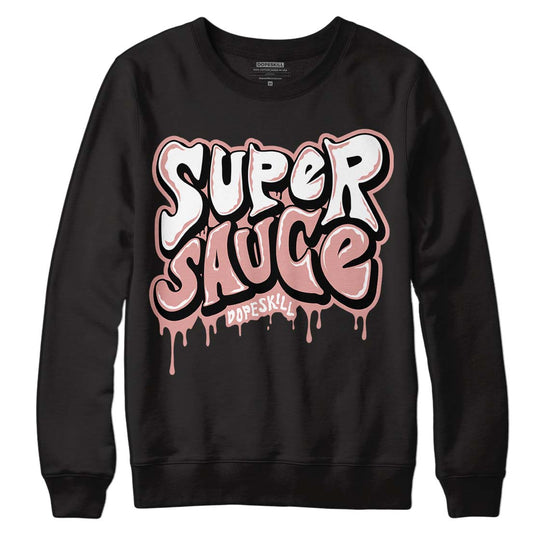 Rose Whisper Dunk Low DopeSkill Sweatshirt Super Sauce Graphic - Black
