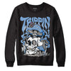 Jordan 5 Retro University Blue DopeSkill Sweatshirt Trippin Graphic Streetwear - Black