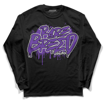 PURPLE Collection DopeSkill Long Sleeve T-Shirt Rare Breed Graphic - Black