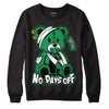 Jordan 1 Low Lucky Green DopeSkill Sweatshirt Hurt Bear Graphic Streetwear - Black