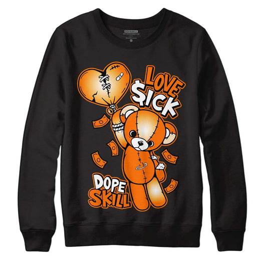 Wmns Dunk Low 'Magma Orange DopeSkill Sweatshirt Love Sick Graphic Streetwear - Black