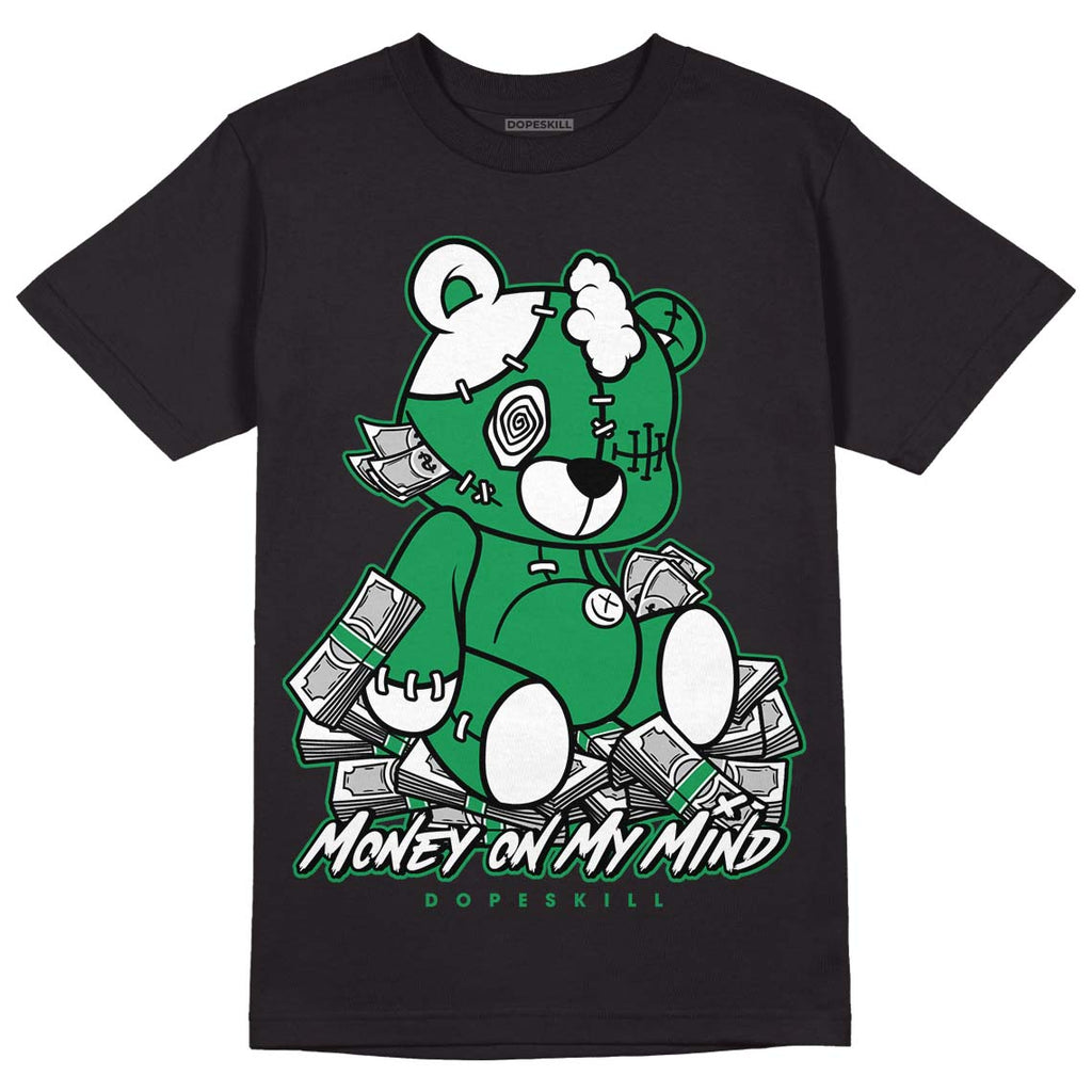 Jordan 6 Rings "Lucky Green" DopeSkill T-Shirt MOMM Bear Graphic Streetwear - Black