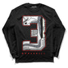 Jordan 3 Retro White Cement Reimagined DopeSkill Long Sleeve T-Shirt No.3 Graphic Streetwear - Black