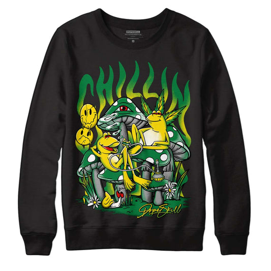 Dunk Low Reverse Brazil DopeSkill Sweatshirt Chillin Graphic - Black