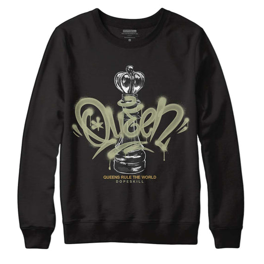 Jordan 5 Jade Horizon DopeSkill Sweatshirt Queen Chess Graphic Streetwear - Black
