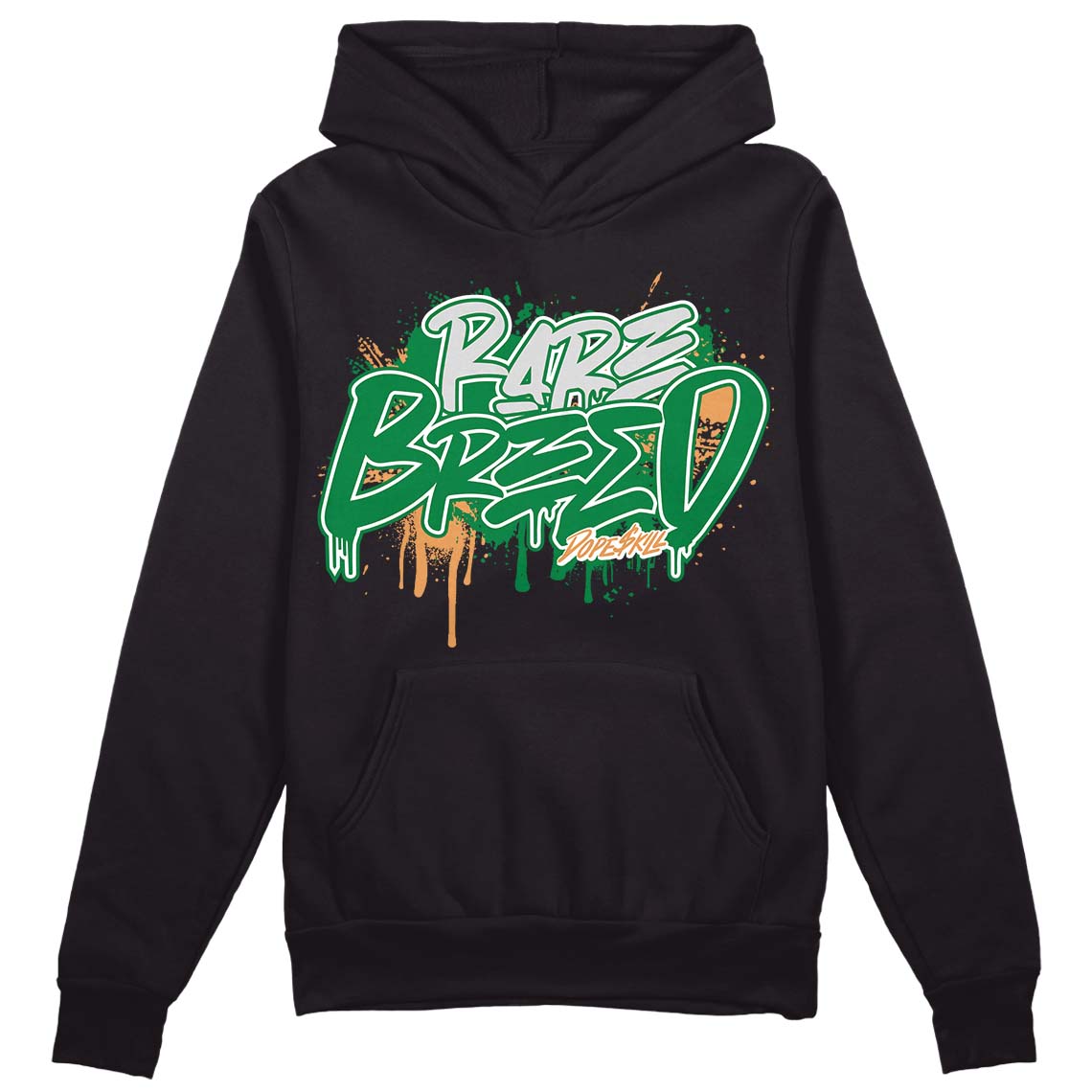 Nike SB x Jordan 4 “Pine Green” DopeSkill Hoodie Sweatshirt Rare Breed Graphic Streetwear - Black