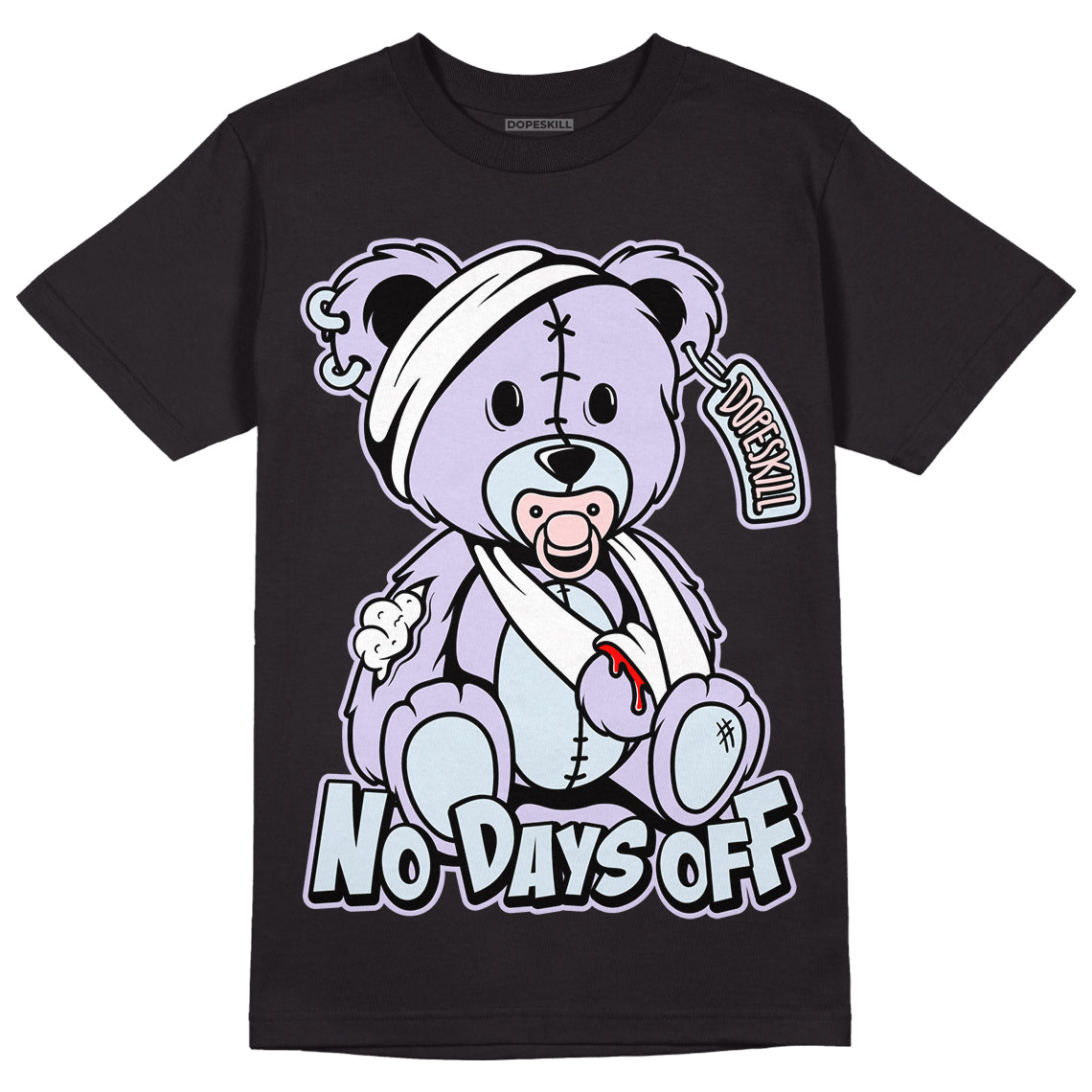 Easter Dunk Low DopeSkill T-Shirt Hurt Bear Graphic - Black