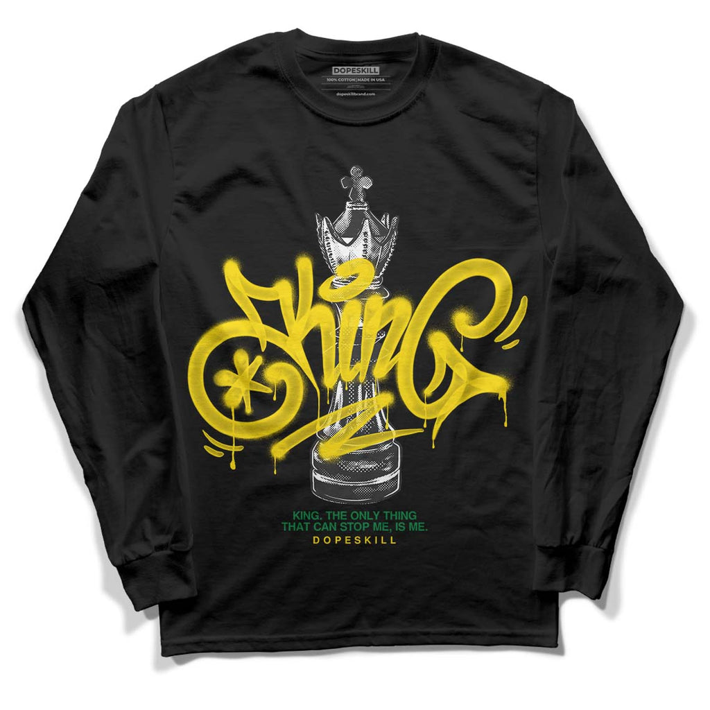 Dunk Low Reverse Brazil DopeSkill Long Sleeve T-Shirt King Chess Graphic Streetwear - Black