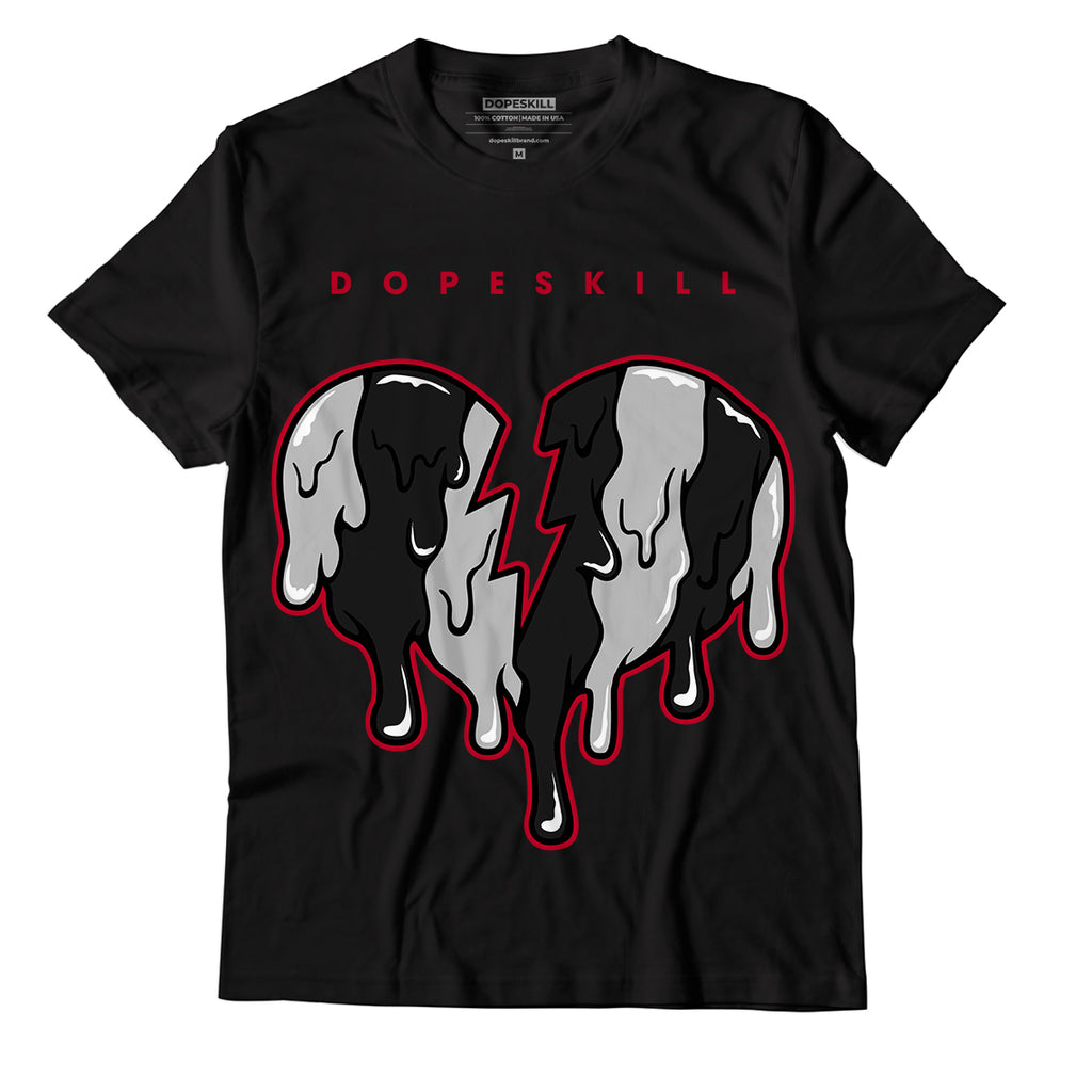 Jordan 9 Particle Grey DopeSkill T-Shirt Tear My Heart Out  Graphic - Black
