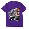 AJ 13 Court Purple DopeSkill Purple T-shirt Racked Up Graphic