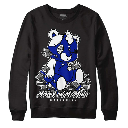 Racer Blue White Dunk Low DopeSkill Sweatshirt MOMM Bear Graphic - Black