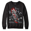 Fire Red 9s DopeSkill Sweatshirt True Love Will Kill You Graphic - Black 