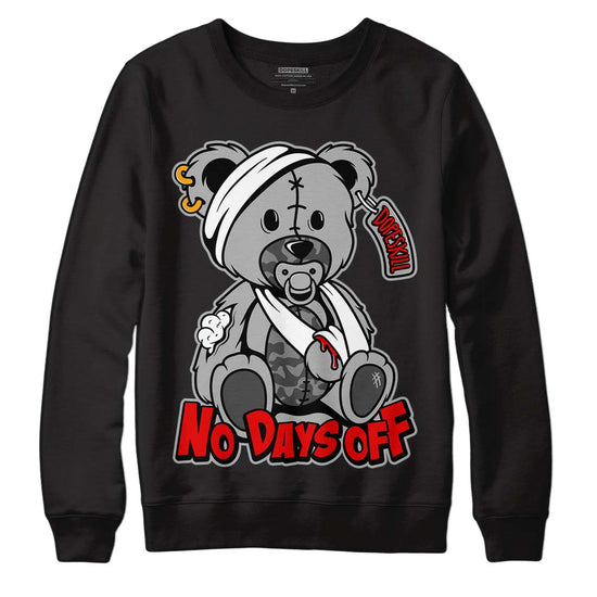 Jordan 5 Retro P51 Camo DopeSkill Sweatshirt Hurt Bear Graphic Streetwear  - Black 