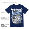 Georgetown 6s DopeSkill College Navy T-shirt Trippin Graphic