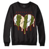 Travis Scott x Jordan 1 Low OG “Olive” DopeSkill Sweatshirt Slime Drip Heart Graphic Streetwear - Black