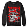 Cherry 11s DopeSkill Sweatshirt Trippin Graphic - Black