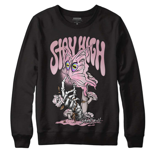 Dunk Low Teddy Bear Pink DopeSkill Sweatshirt Stay High Graphic - Black 