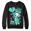 New Emerald 1s DopeSkill Sweatshirt Love Sick Graphic - Black