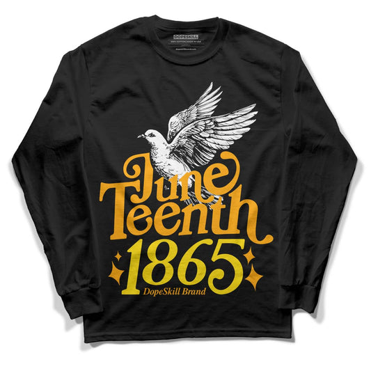 Jordan 12 Retro Black Taxi DopeSkill Long Sleeve T-Shirt Juneteenth 1865 Graphic Streetwear - Black