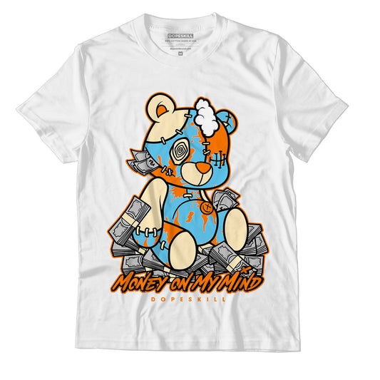 Dunk High 1985 SP Orange Acid Wash DopeSkill T-Shirt MOMM Bear Graphic - White 