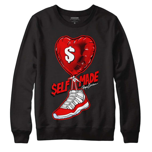 Cherry 11s DopeSkill Sweatshirt Self Made Graphic - Black