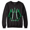 Jordan 1 Low Lucky Green DopeSkill Sweatshirt Breathe Graphic Streetwear - Black