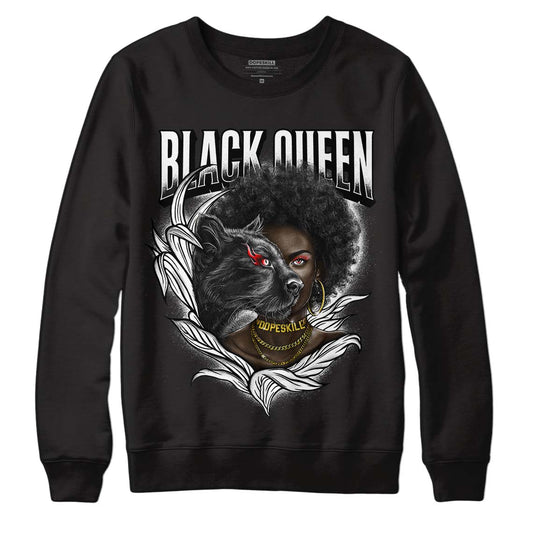 Jordan 1 High 85 Black White DopeSkill Long Sleeve T-Shirt New Black Queen Graphic Streetwear  - Black 