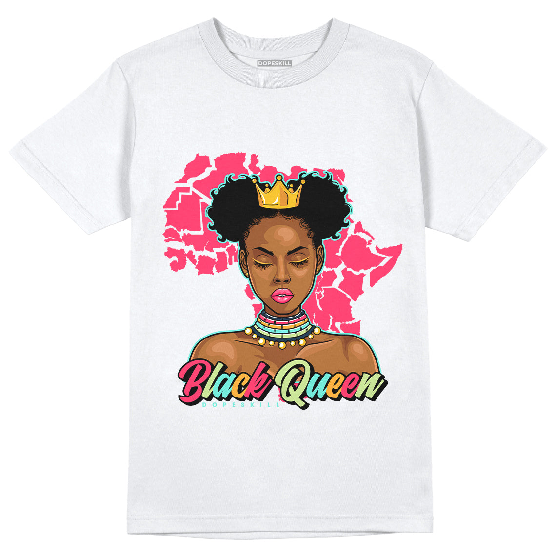 Jordan 1 Low Flyease Bio Hack DopeSkill T-Shirt Black Queen Graphic - White 