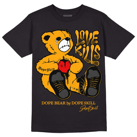 Black Taxi 12s DopeSkill T-Shirt Love Kills Graphic - Black 