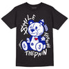 Racer Blue White Dunk Low DopeSkill T-Shirt BEAN Graphic - Black