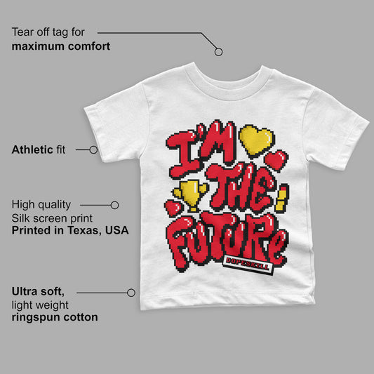 Red Thunder 4s DopeSkill Toddler Kids T-shirt I'm The Future Graphic
