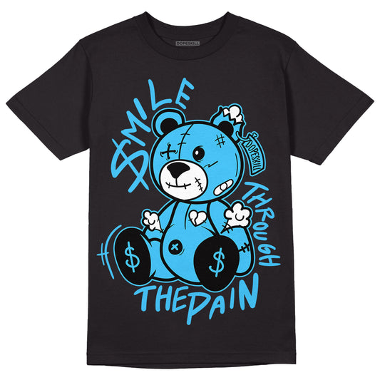 University Blue 13s DopeSkill T-Shirt BEAN Graphic - Black 
