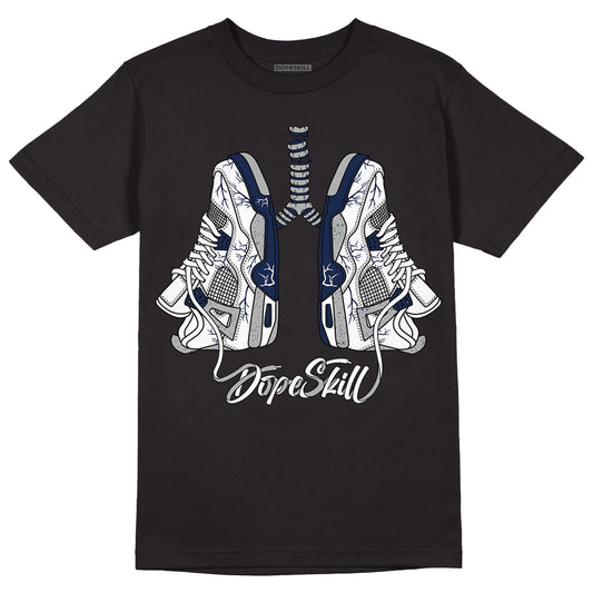 Midnight Navy 4s DopeSkill T-Shirt Breathe Graphic - Black