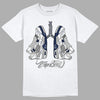 Midnight Navy 4s DopeSkill T-Shirt Breathe Graphic - White