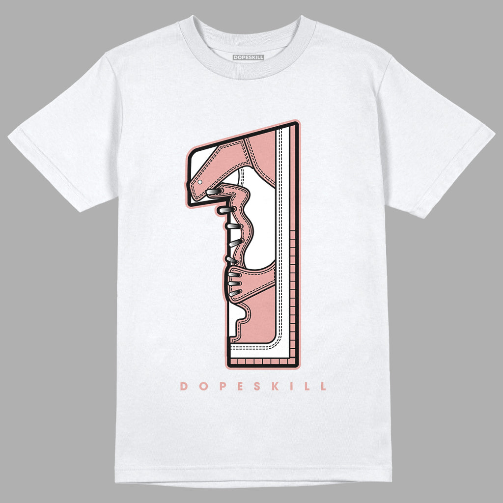 Rose Whisper Dunk Low DopeSkill T-Shirt No.1 Graphic - White 