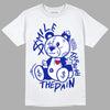 Racer Blue White Dunk Low DopeSkill T-Shirt BEAN Graphic - White 