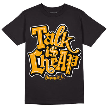 Black Taxi 12s DopeSkill T-Shirt Talk Is Chip Graphic - Black