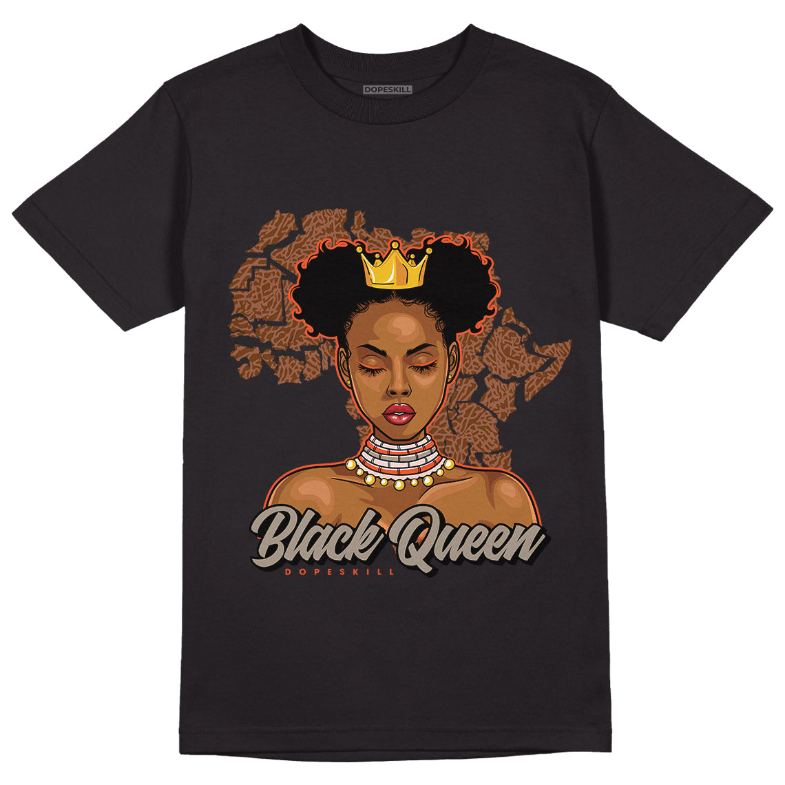 Jordan 3 “Desert Elephant” DopeSkill T-Shirt Black Queen Graphic ...