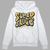 Jade Horizon 5s DopeSkill Hoodie Sweatshirt Super Sauce Graphic - White 