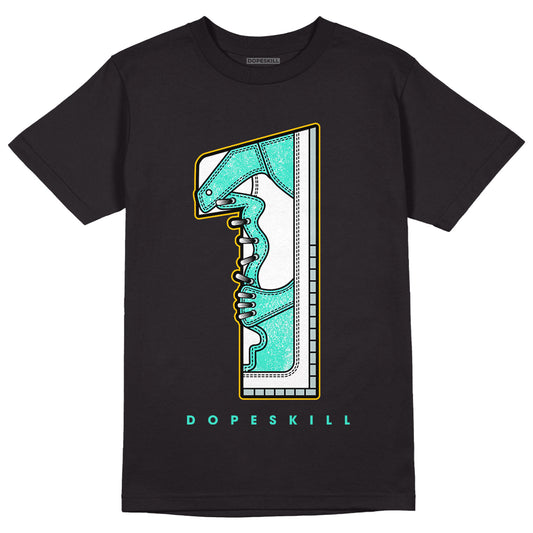 New Emerald 1s DopeSkill T-Shirt No.1 Graphic - Black