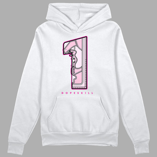 Triple Pink Dunk Low DopeSkill Hoodie Sweatshirt No.1 Graphic - White 