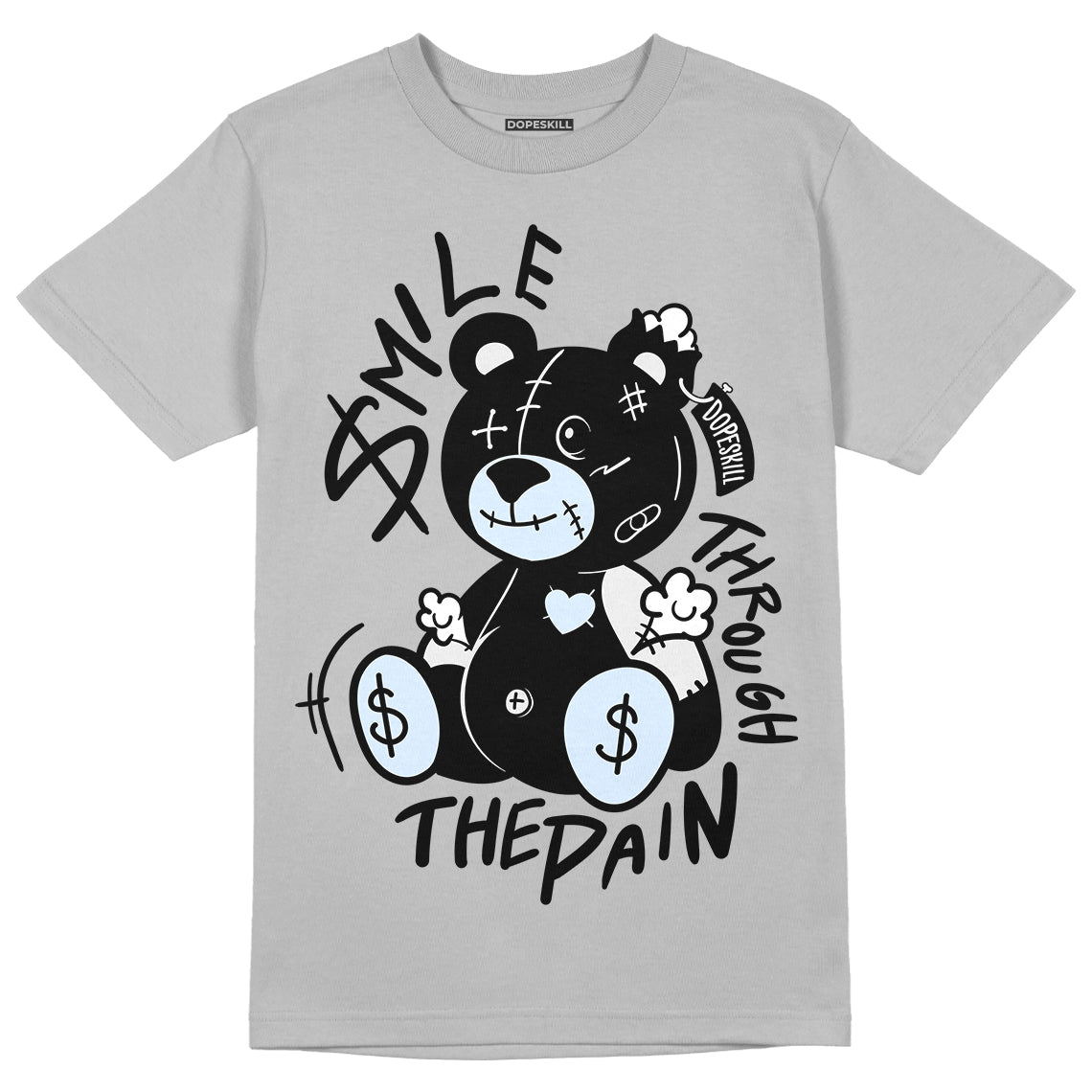 Black Metallic Chrome 6s DopeSkill Metallic Silver T-shirt BEAN Graphic