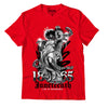 AJ 4 Red Thunder DopeSkill Red T-shirt Juneteenth Graphic