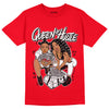 AJ 4 Red Thunder DopeSkill Red T-shirt Queen Of Hustle Graphic